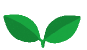 Wave Leaf Sticker by Lazy Vegan