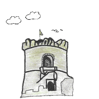 tifeo church castle isola chiesa Sticker