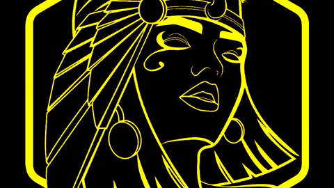cleopatraink giphygifmaker art giphybackdropmaker tattoo GIF