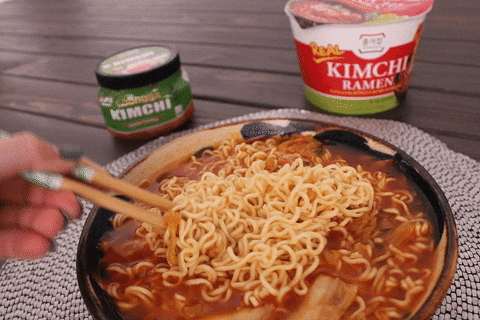 foodforeal giphyupload noodles ramen chopsticks GIF