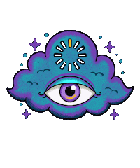 Marielmoreya mood aesthetic thinking eye Sticker