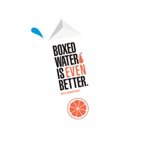 Grapefruit Boxedwater Sticker by Boxed Water Is Better