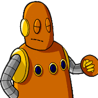 Confused Robot Sticker by BrainPOP