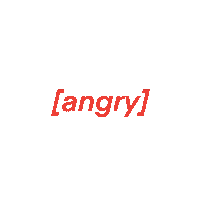 Angry Words Sticker