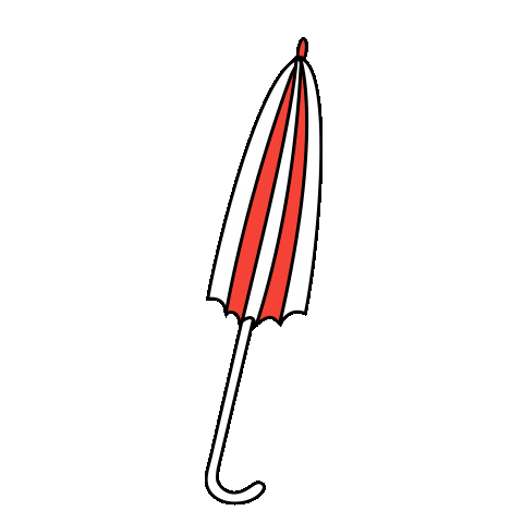 Umbrella Downpour Sticker by Rawww