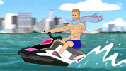 bleacherreport summer chill relax miami GIF