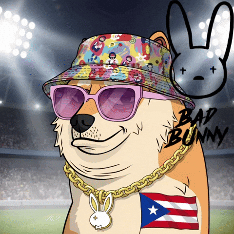 Bad Bunny Superbowl Halftime GIF by Doge Pound