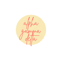 Panhellenic Alpha Gamma Delta Sticker