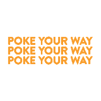 pokeworksco sushi poke seafood poke bowl Sticker