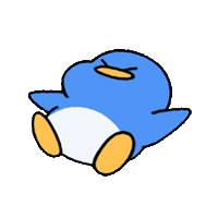 Flailing Sticker by Cozy the Penguin