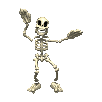 Dance Skeleton Sticker by imoji