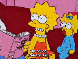 lisa simpson eye roll GIF