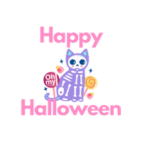 Hallo Trick Or Treat Sticker by Oh my Pole