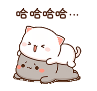 Cat Flatten Sticker