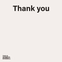 Thanks Thank You GIF by This is Women's Baseball