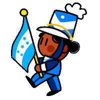 Fiestas Patrias Flag Sticker by JenChibi