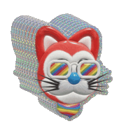 Cat Rainbow Sticker by The LSD Hotel