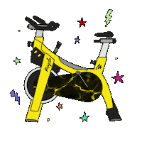 McycleStudios spin cycling spinning cycle Sticker