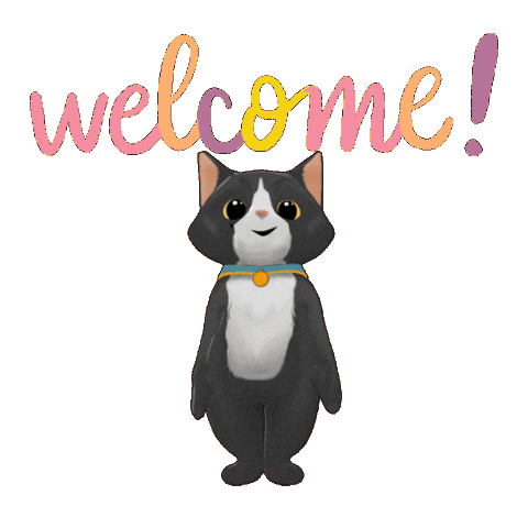 Black Cat Sticker by TeamKrikey