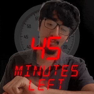 45 minutes left