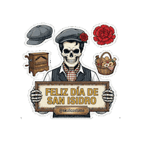 San Isidro Skull Sticker