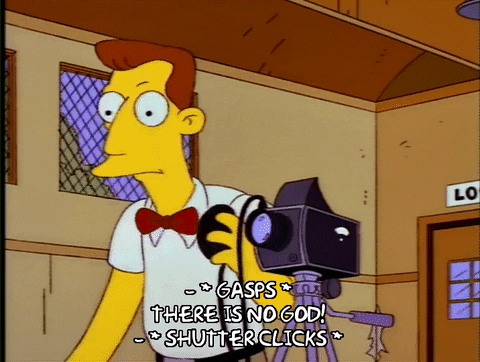 Scared Season 4 GIF by The Simpsons