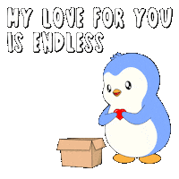 I Love You Heart Sticker by Pudgy Penguins