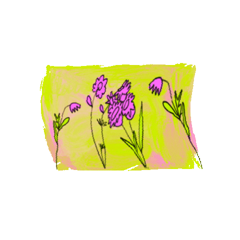 ajul happy art flowers gloomy Sticker