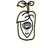 Happy Flower Sticker by Dan Flow Art