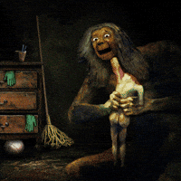 Scared Classical Art GIF by Kiszkiloszki