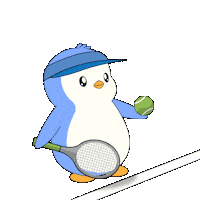 Sport Serve Sticker by Pudgy Penguins