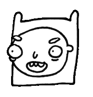 Adventure Time Face Sticker