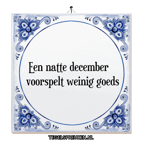 December Nl Sticker by Tegelspreuken.nl