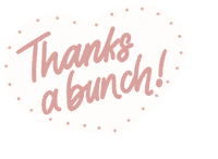 Heart Thank You Sticker by Mighty Hands
