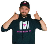 Content Duimen Sticker by Alexander Maakt.