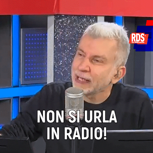 Radio Scream GIF by RDS 100% Grandi Successi