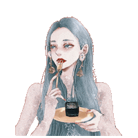 Eating Sticker by sleepyhead