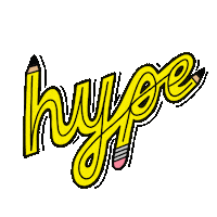Hype Pencil Sticker
