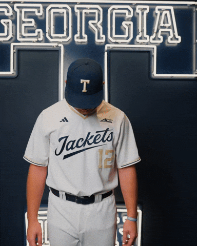 Georgia Tech Baseball GIF by Georgia Tech Yellow Jackets