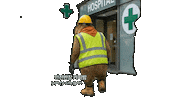 Sad Hospital Sticker