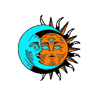 Sun Moon Sticker