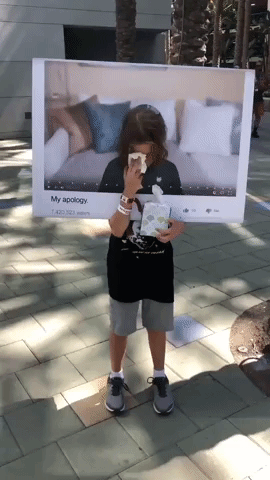 Kid Dressed as 'Influencer Apology Video' Steals the Show at VidCon
