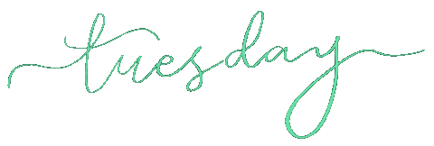 Tuesday Weekday Sticker