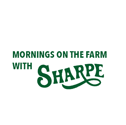 sharpefarm giphyupload morning farm sharpe Sticker