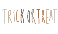 Trick Or Treat Fall Sticker