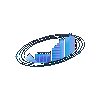 Skyline Pyramid Sticker by Orion Financial