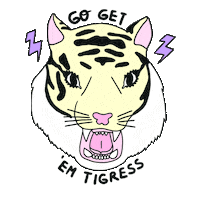 tiger feminist Sticker by JessTales