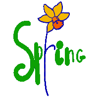 Flower Spring Sticker