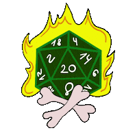Dungeons And Dragons Fire Sticker