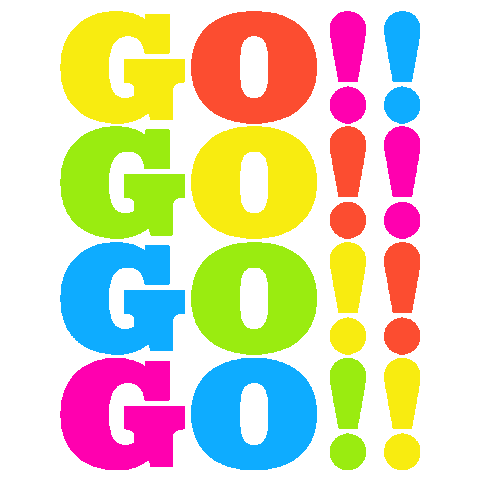 GIFont text colorful word gifont Sticker